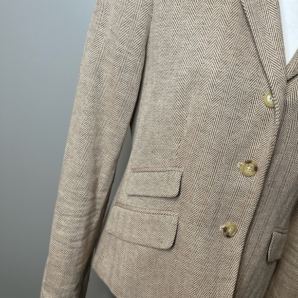 CHAPS Single Breast Herringbone Lined Blazer - Picture 7 of 13